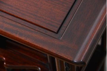 アンティーク家具　古民具・骨董 1970年頃　唐木製の高級茶棚(茶箪笥、飾り棚)