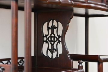 アンティーク家具　古民具・骨董 1970年頃　唐木製の高級茶棚(茶箪笥、飾り棚)