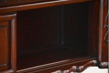 アンティーク家具　古民具・骨董 1970年頃　唐木製の高級茶棚(茶箪笥、飾り棚)