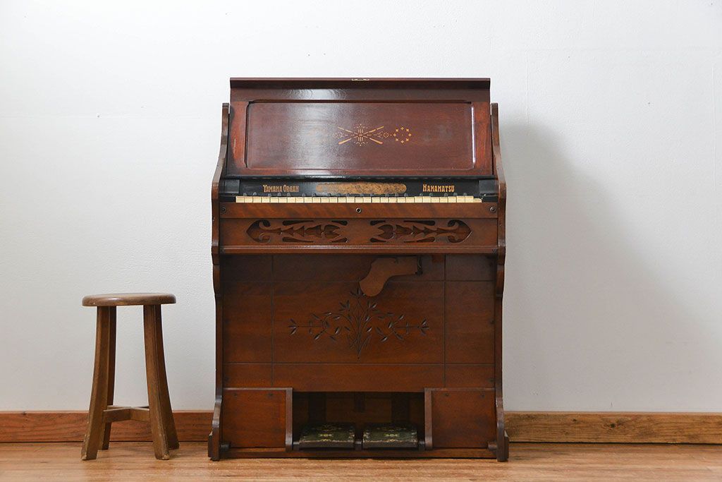 アンティーク雑貨　ジャンク 山葉(ヤマハ)製のアンティークオルガン(日本楽器)