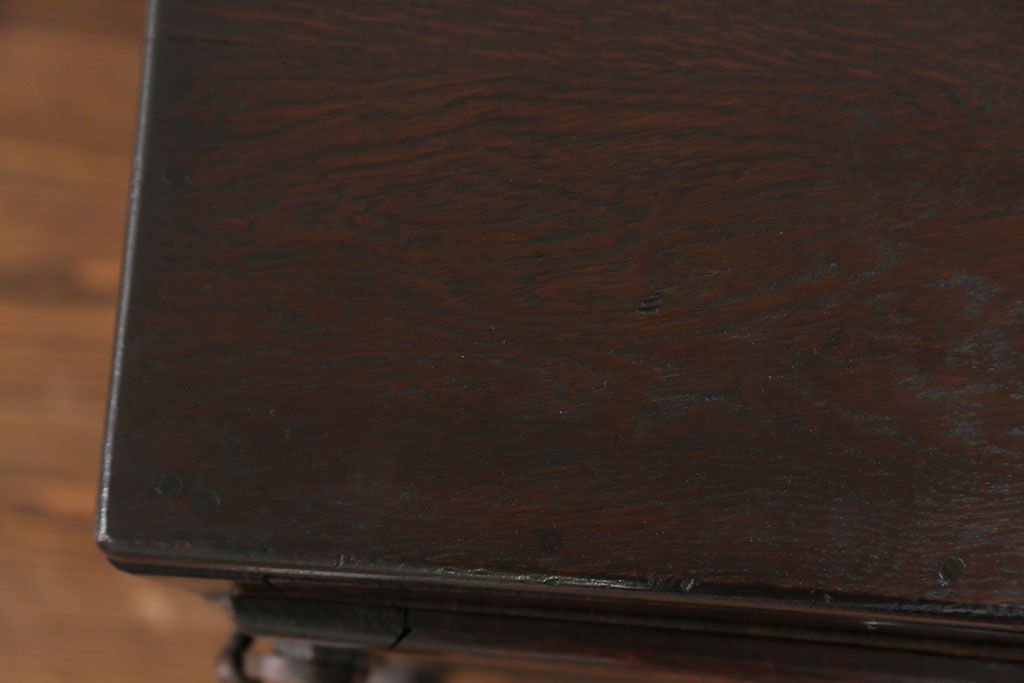 アンティーク雑貨　アンティーク 古いナラ材の木製冷蔵庫