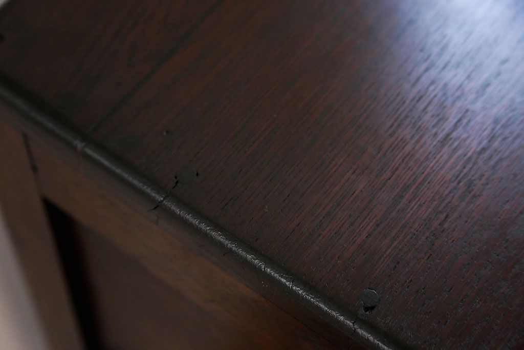 アンティーク雑貨　アンティーク 古いナラ材の木製冷蔵庫