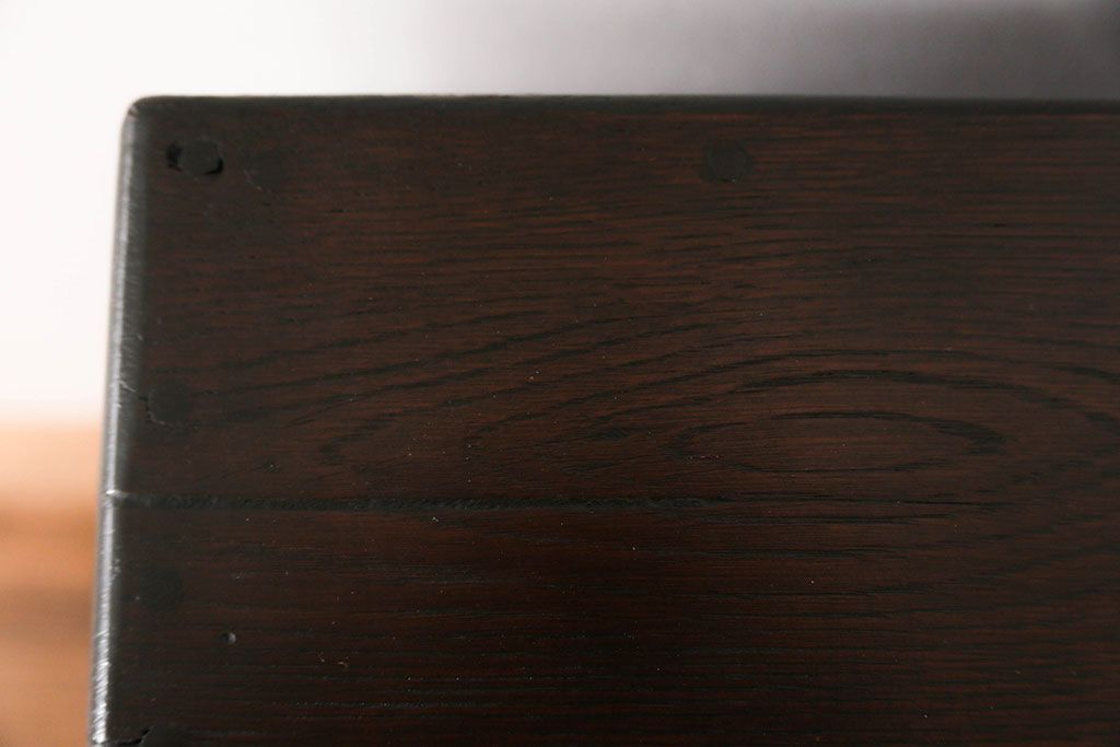 アンティーク雑貨　アンティーク 古いナラ材の木製冷蔵庫