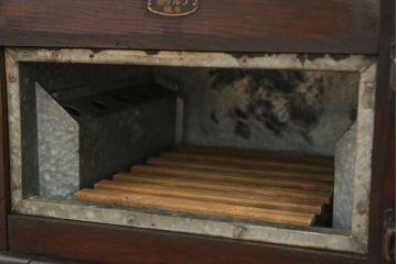 アンティーク雑貨　アンティーク 古いナラ材の木製冷蔵庫