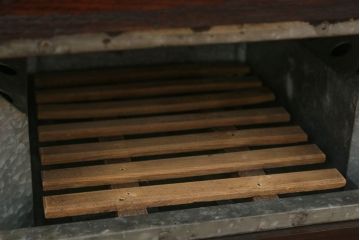 アンティーク雑貨　アンティーク 古いナラ材の木製冷蔵庫