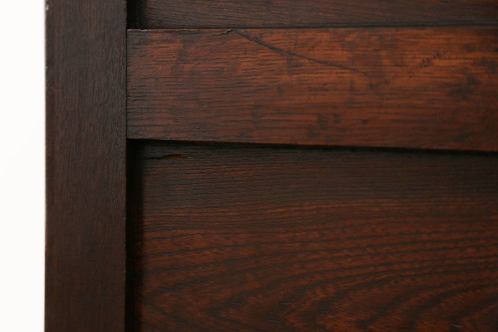 アンティーク雑貨　アンティーク 古いナラ材の木製冷蔵庫