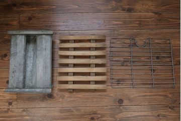 アンティーク雑貨　アンティーク 古いナラ材の木製冷蔵庫