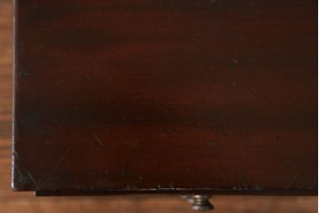 レトロ家具　昭和レトロ 古い木のシンプルなアンティーク三段小引き出し