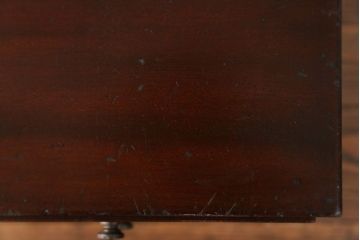 レトロ家具　昭和レトロ 古い木のシンプルなアンティーク三段小引き出し