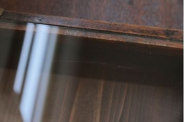 アンティーク雑貨　アンティーク 古い木のコレクションボックス (ガラスケース、飾り棚)