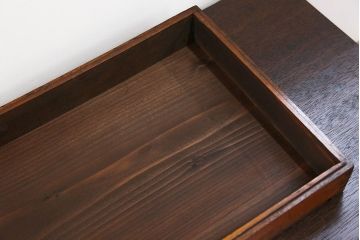 アンティーク雑貨　アンティーク 古い木のコレクションボックス (ガラスケース、飾り棚)