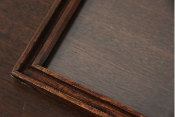 アンティーク雑貨　アンティーク 古い木のコレクションボックス (ガラスケース、飾り棚)