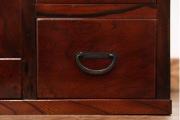 アンティーク雑貨　古民具・骨董 古い欅材の大振りな長火鉢(オカロ、囲炉裏)