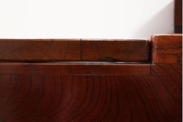 アンティーク雑貨　古民具・骨董 古い欅材の大振りな長火鉢(オカロ、囲炉裏)