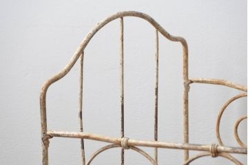 アンティーク家具　フランスアンティーク　フォールディングベビーベッド(ロートアイアン)