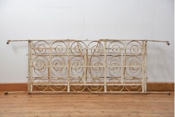 アンティーク家具　フランスアンティーク　フォールディングベビーベッド(ロートアイアン)