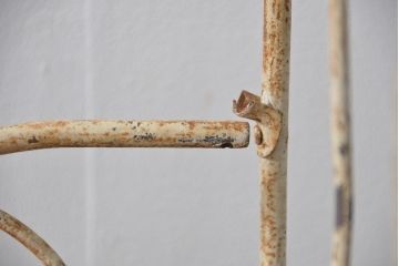 アンティーク家具　フランスアンティーク　フォールディングベビーベッド(ロートアイアン)