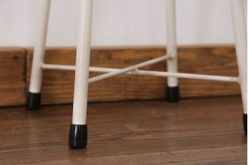 ラフジュ工房オリジナル アイアンペイントスツール(2)(丸椅子、丸イス)