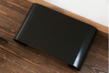 アンティーク雑貨　アンティーク 唐木製の巻き花台 (飾り台)