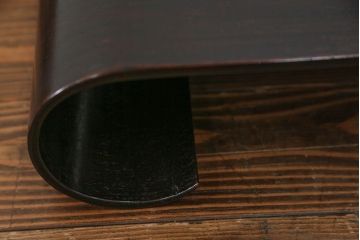 アンティーク雑貨　アンティーク 唐木製の巻き花台 (飾り台)