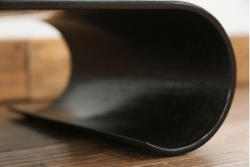 アンティーク雑貨　アンティーク 唐木製の巻き花台 (飾り台)
