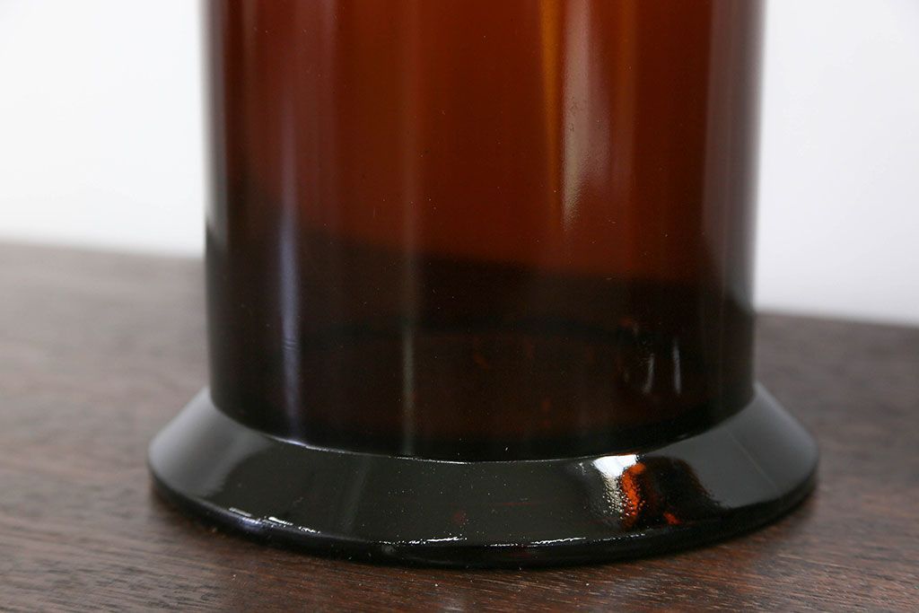 アンティーク雑貨　アンティーク 古いフタ付きガラス瓶(小びん) 2個セット