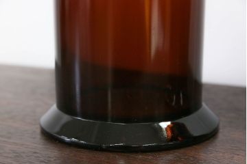 アンティーク雑貨　アンティーク 古いフタ付きガラス瓶(小びん) 2個セット