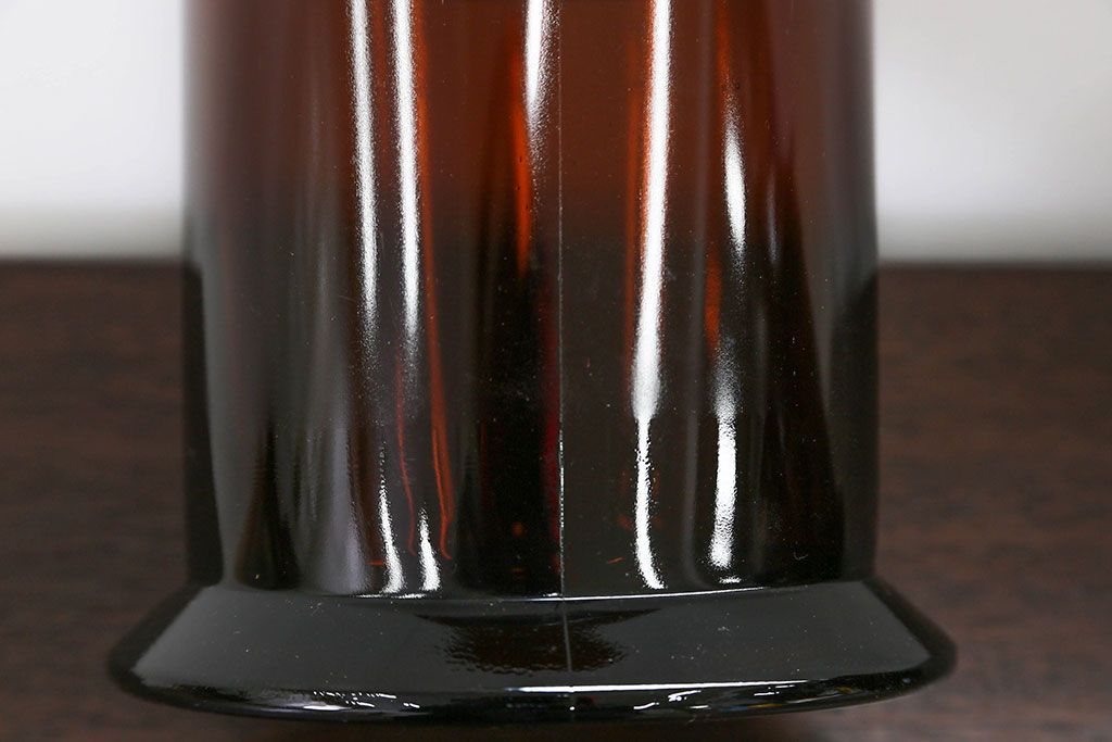 アンティーク雑貨　アンティーク 古いフタ付きガラス瓶(小びん) 2個セット