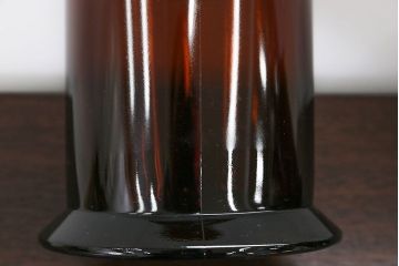 アンティーク雑貨　アンティーク 古いフタ付きガラス瓶(小びん) 2個セット