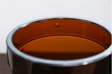 アンティーク雑貨　アンティーク 古いフタ付きガラス瓶(小びん) 2個セット