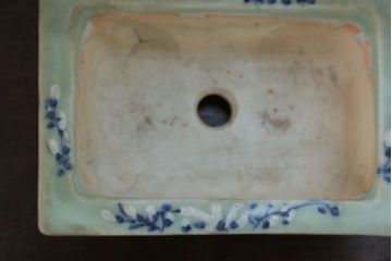 アンティーク雑貨　古民具・骨董 古い青磁 植木鉢 4点セット