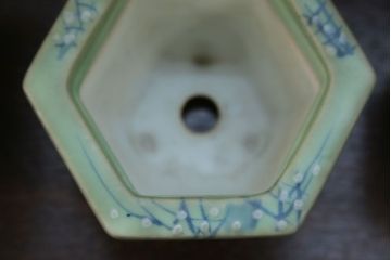 アンティーク雑貨　古民具・骨董 古い青磁 植木鉢 4点セット