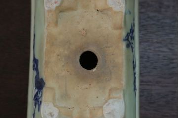 アンティーク雑貨　古民具・骨董 古い青磁 植木鉢 4点セット