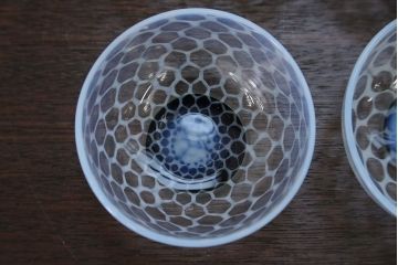 アンティーク雑貨　大正〜昭和初期!エナメル 高台 小鉢 4点セット(水玉)