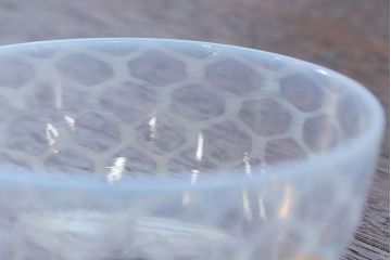 アンティーク雑貨　大正〜昭和初期!エナメル 高台 小鉢 4点セット(水玉)