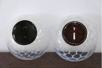 アンティーク雑貨　大正〜昭和初期!エナメル 高台 小鉢 4点セット(水玉)