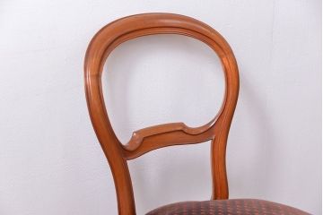 アンティーク家具　フランスアンティーク　マホガニー材!上質なバルーンチェア(1) (椅子、イス)