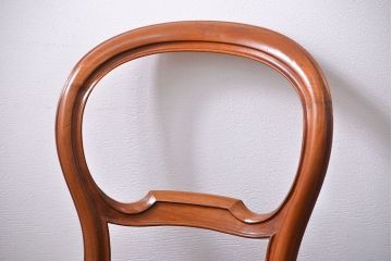 アンティーク家具　フランスアンティーク　マホガニー材!上質なバルーンチェア(1) (椅子、イス)