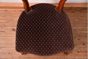 アンティーク家具　フランスアンティーク　マホガニー材!上質なバルーンチェア(1) (椅子、イス)