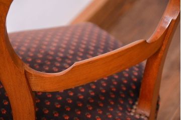 アンティーク家具　フランスアンティーク　マホガニー材!上質なバルーンチェア(1) (椅子、イス)