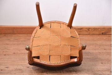 アンティーク家具　フランスアンティーク　マホガニー材!上質なバルーンチェア(1) (椅子、イス)