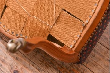 アンティーク家具　フランスアンティーク　マホガニー材!上質なバルーンチェア(1) (椅子、イス)