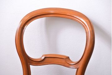 アンティーク家具　フランスアンティーク　マホガニー材!上質なバルーンチェア(2)(椅子・イス)