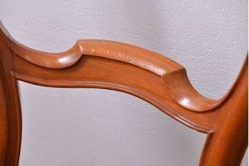 アンティーク家具　フランスアンティーク　マホガニー材!上質なバルーンチェア(2)(椅子・イス)