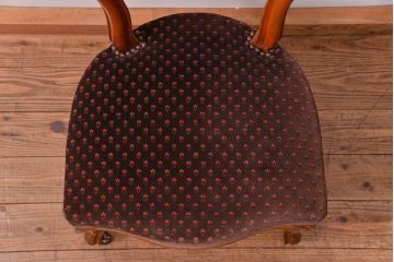 アンティーク家具　フランスアンティーク　マホガニー材!上質なバルーンチェア(2)(椅子・イス)