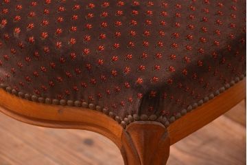 アンティーク家具　フランスアンティーク　マホガニー材!上質なバルーンチェア(2)(椅子・イス)