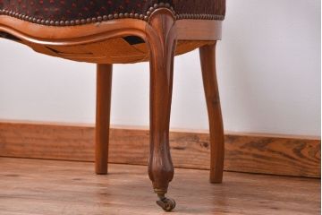 アンティーク家具　フランスアンティーク　マホガニー材!上質なバルーンチェア(2)(椅子・イス)