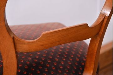 アンティーク家具　フランスアンティーク　マホガニー材!上質なバルーンチェア(2)(椅子・イス)