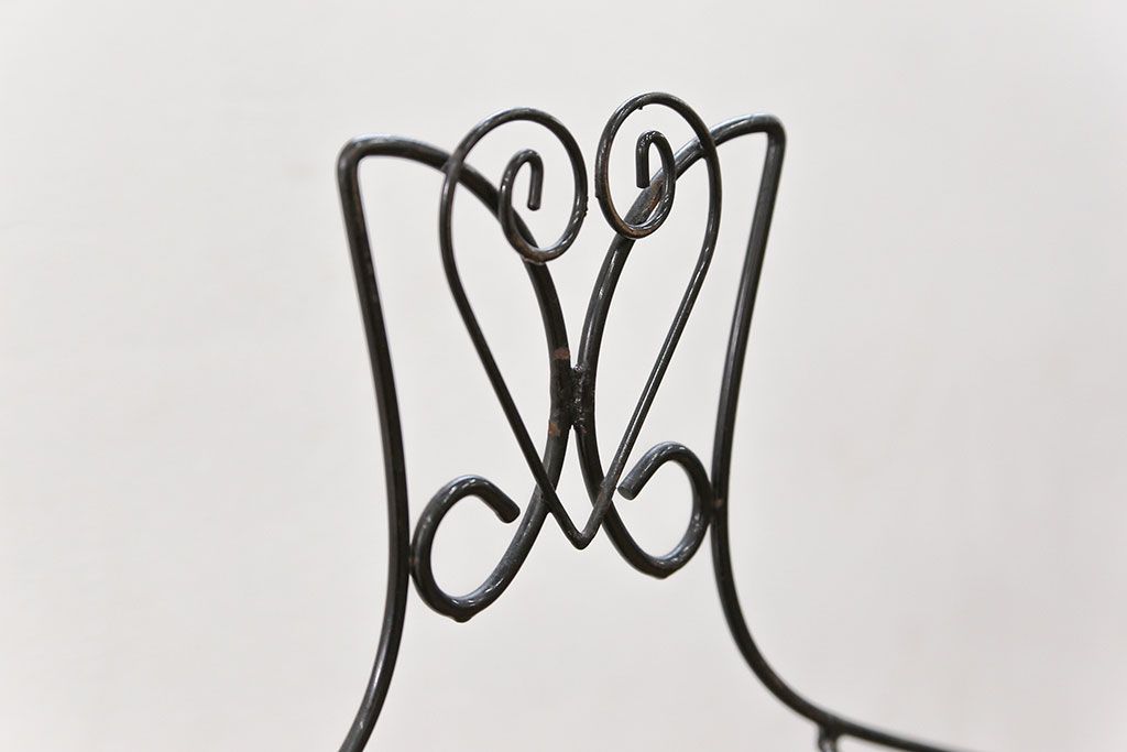 アンティーク雑貨　昭和レトロ 古い洋品店のワイヤスタンドハンガー2点セット(トルソー)