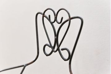 アンティーク雑貨　昭和レトロ 古い洋品店のワイヤスタンドハンガー2点セット(トルソー)